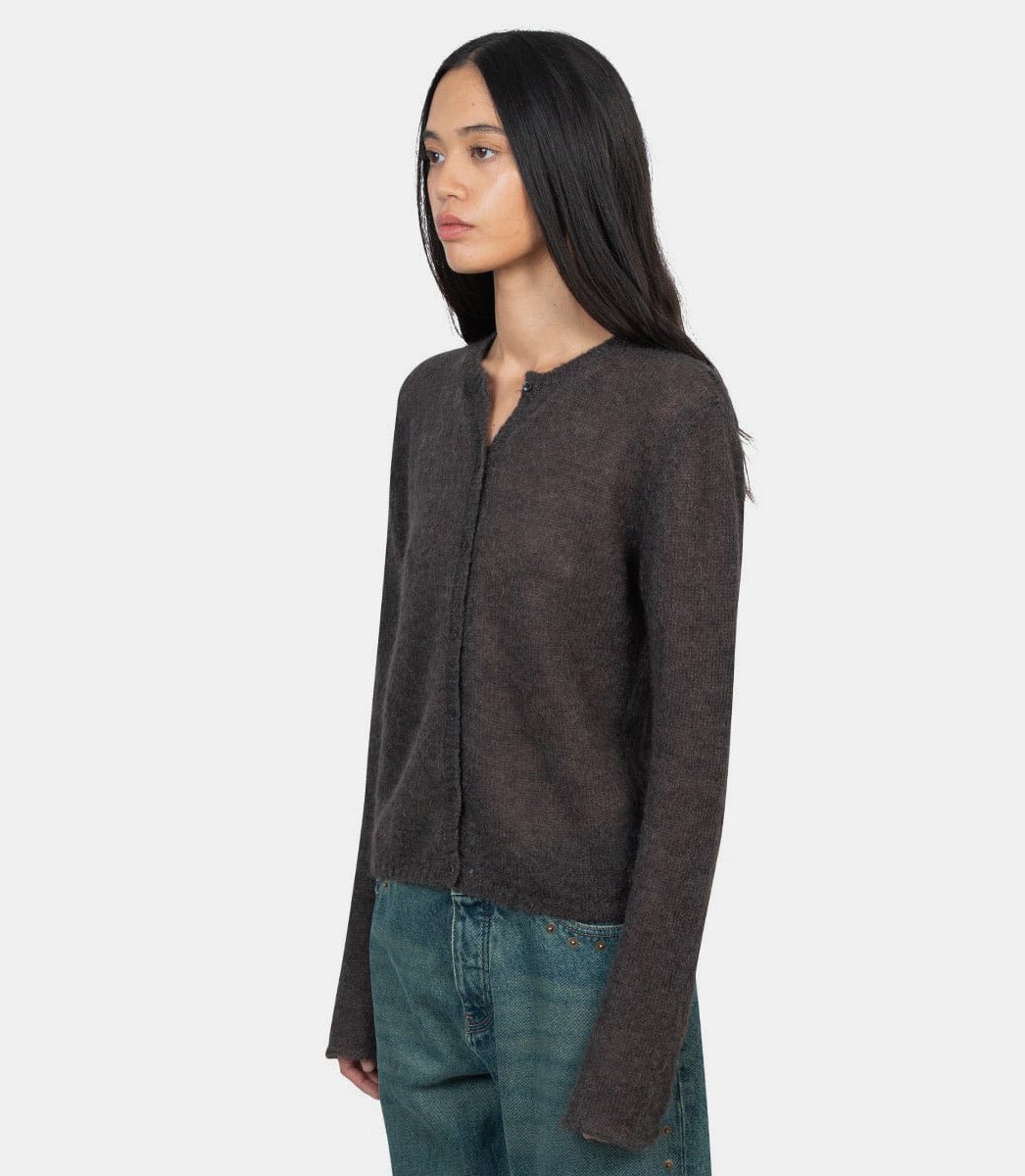 Cardigan button fine champions marronTJ9512 - 230 - FW24 - SPaloma wool