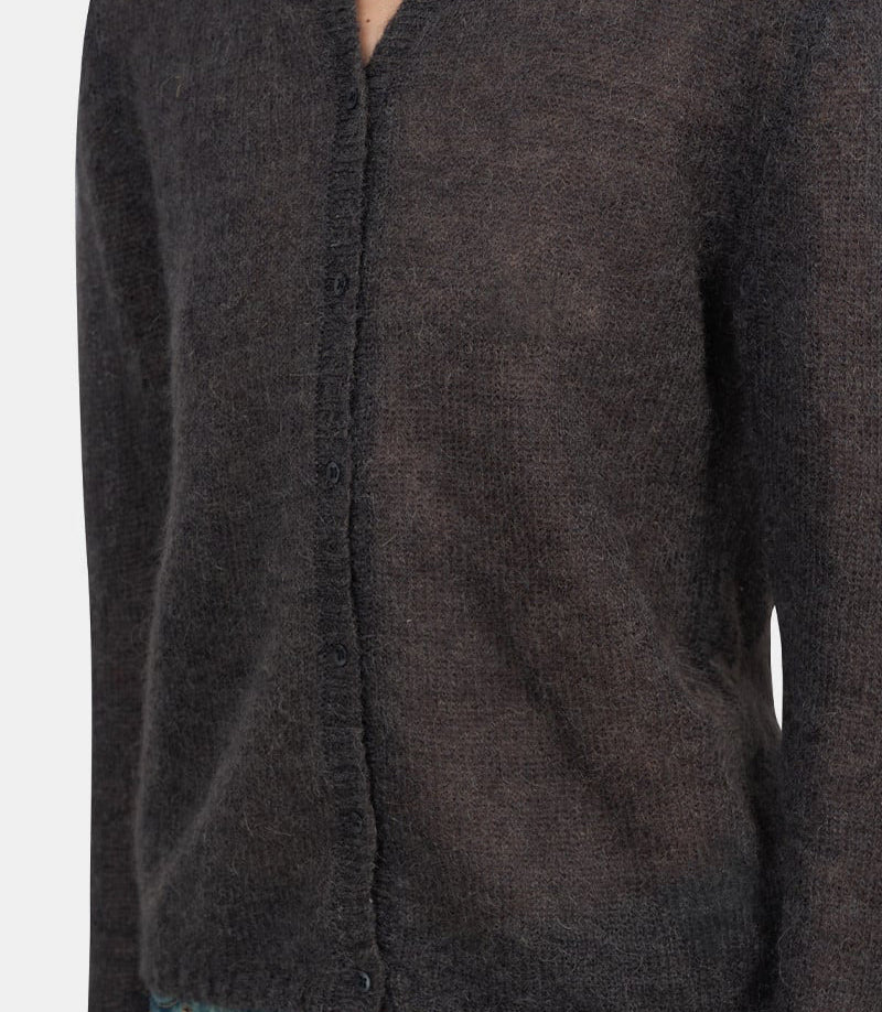 Cardigan button fine champions marronTJ9512 - 230 - FW24 - SPaloma wool