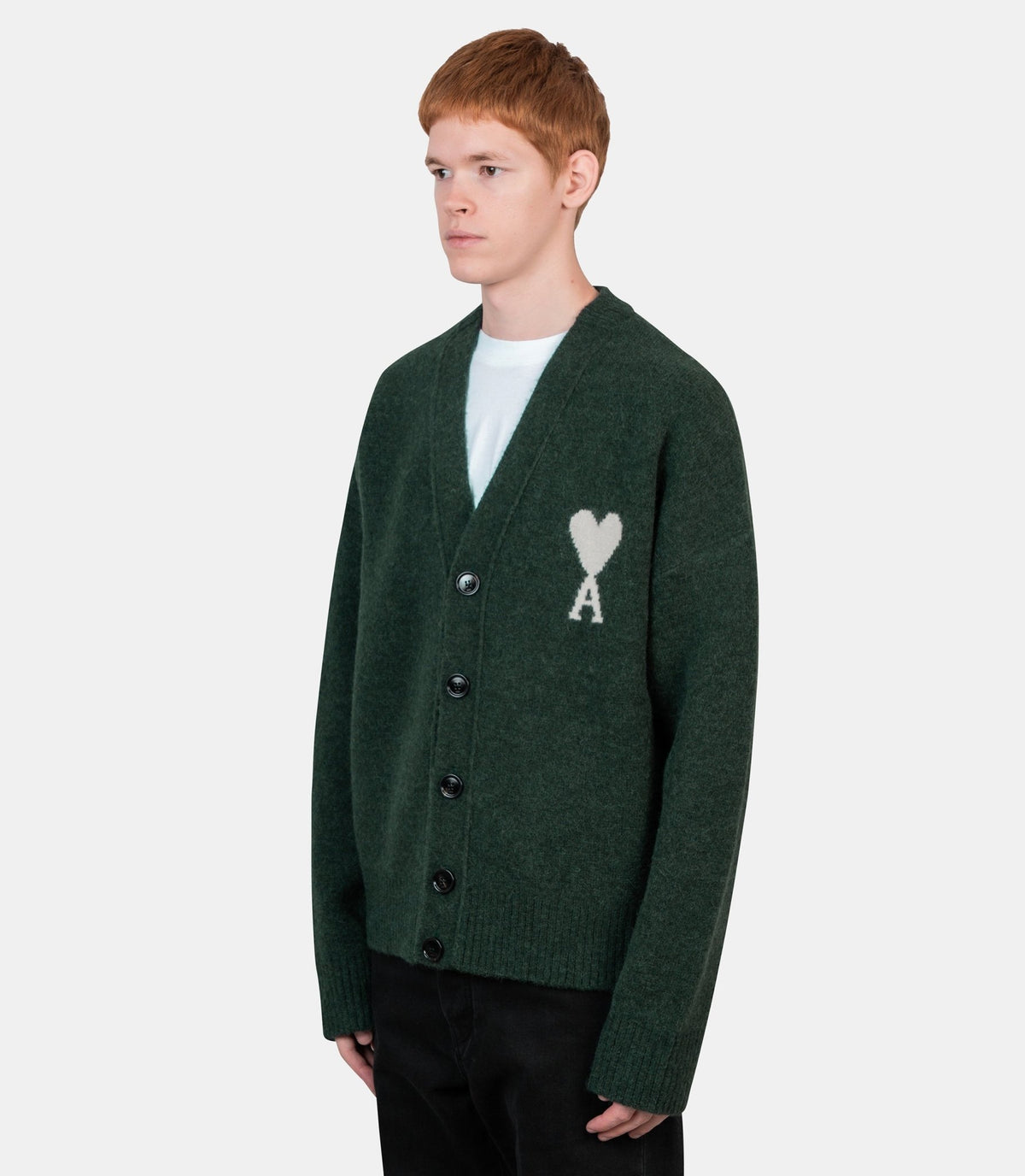Cardigan col v ami de cœur-UKC365.KN0135.A279-M-Ami paris
