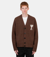 Cardigan col v ami de cœur-UKC365.KN0135.A362-M-Ami paris