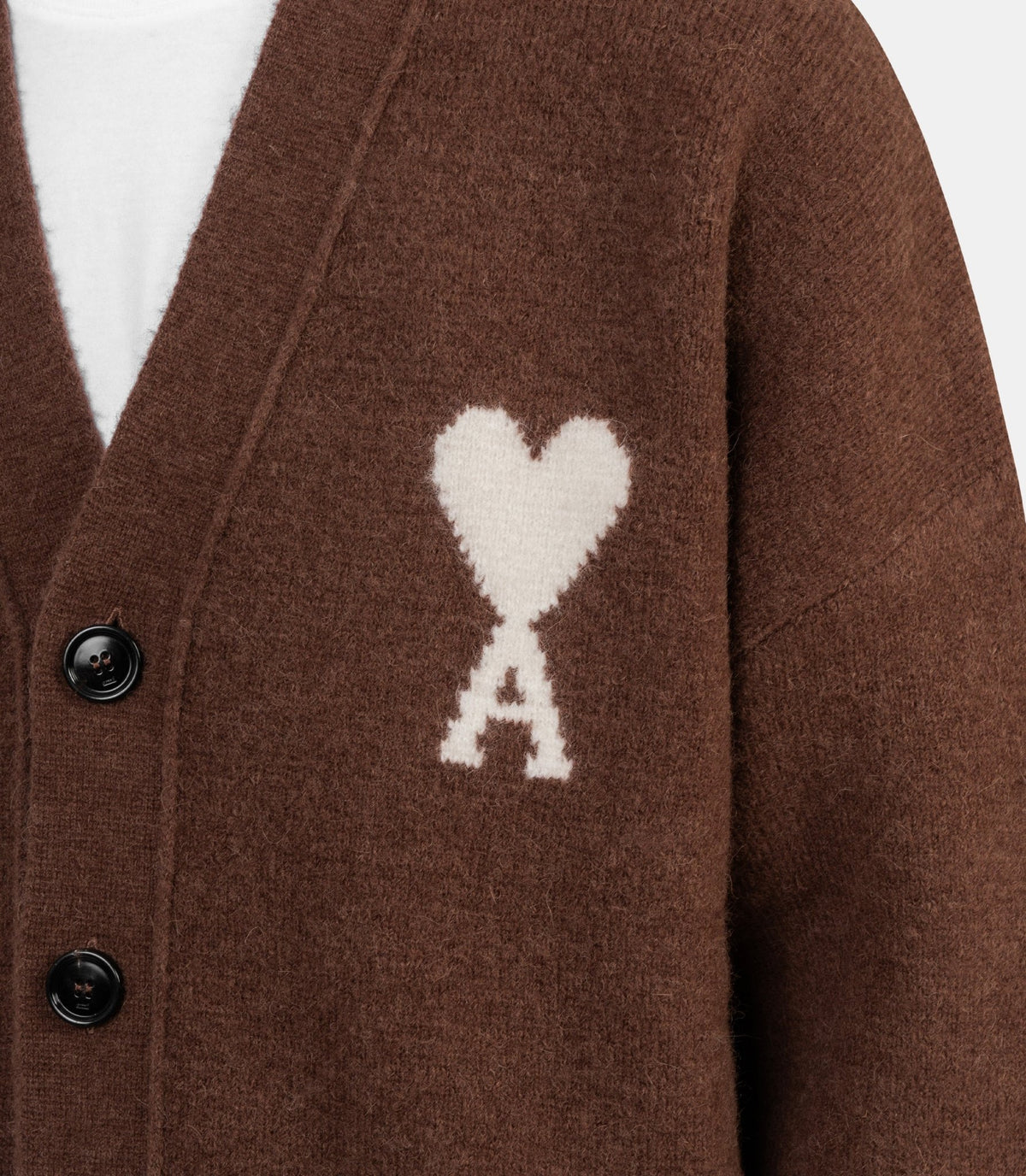 Cardigan col v ami de cœur-UKC365.KN0135.A362-M-Ami paris