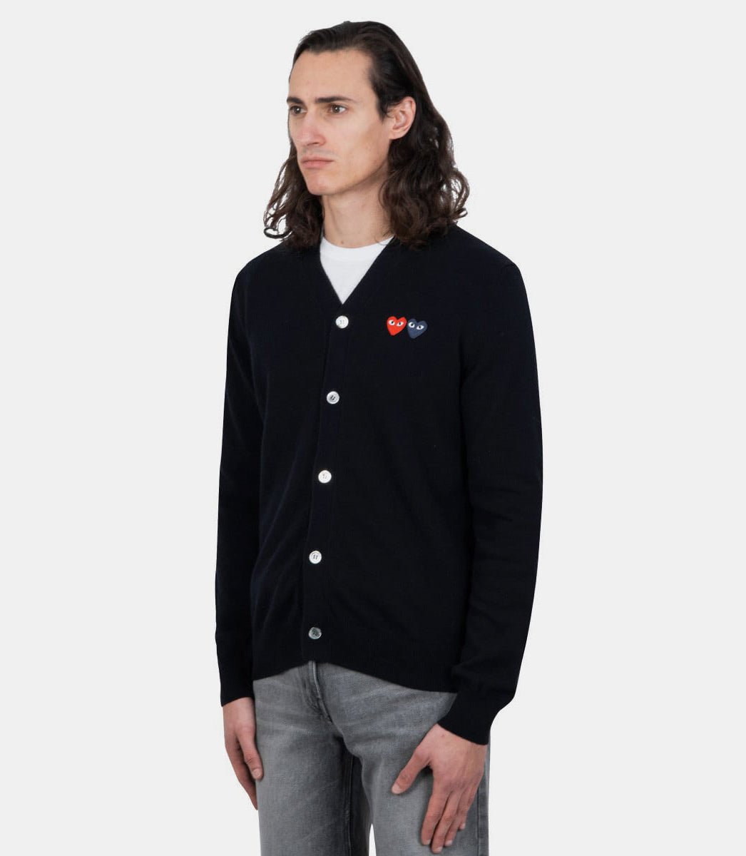 Cardigan double logoAZ - N058 - 051 - 2 - SComme des garçons play