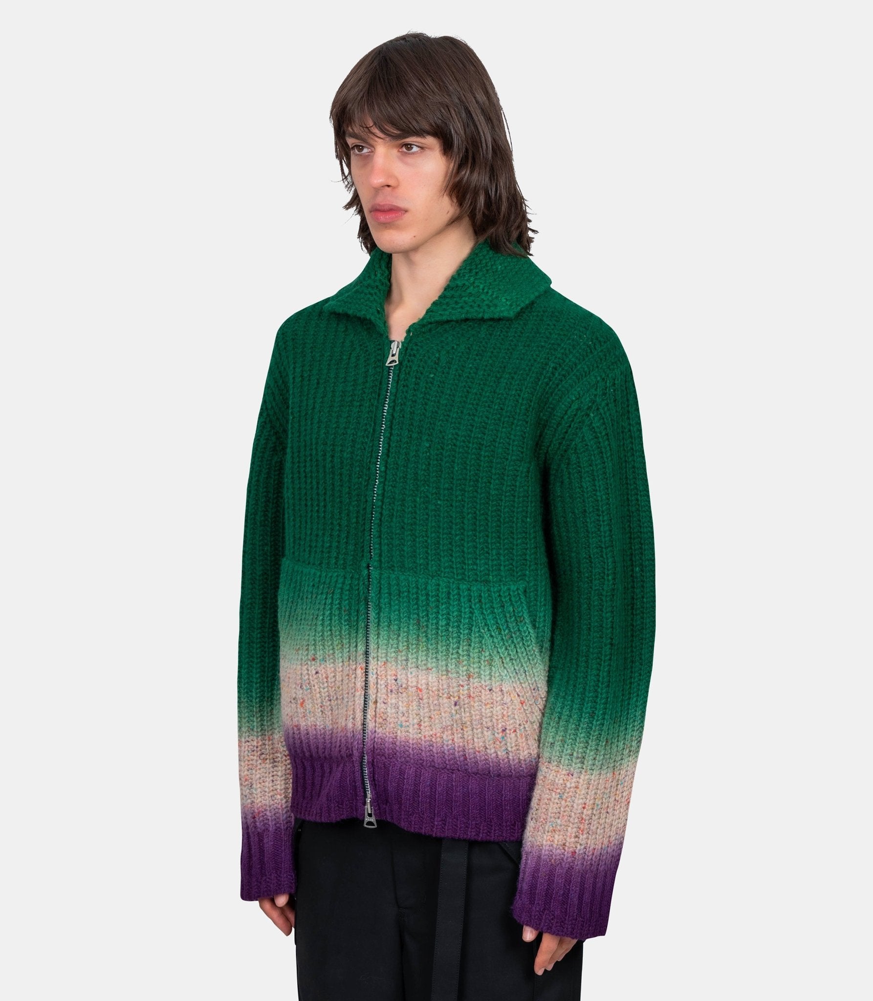 Cardigan en laine - 25 - 03831M - 551 - 2 - Sacai