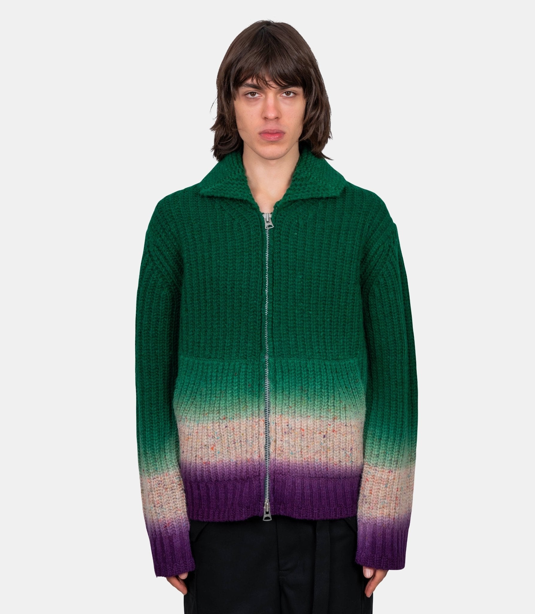 Cardigan en laine - 25 - 03831M - 551 - 2 - Sacai