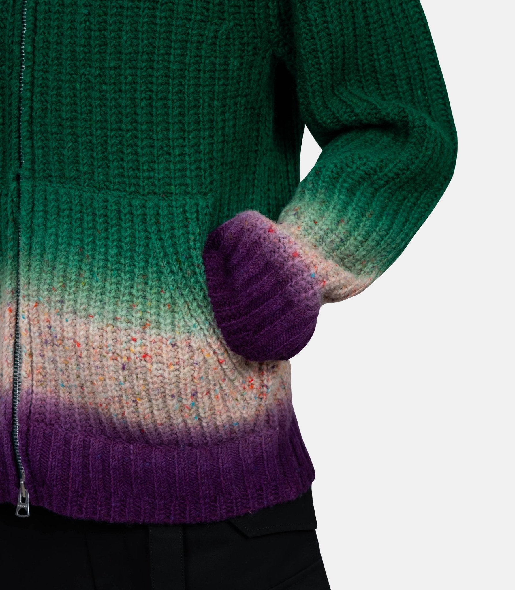 Cardigan en laine - 25 - 03831M - 551 - 2 - Sacai