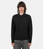 Cardigan en maille - A25AC01RK-black-4 - Auralee