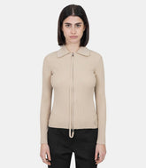Cardigan maille côtelée double zip125MGI026FI0001 - 1118 - XSCourrèges