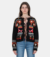 Cardigan narnia en tricotNARNIA - BLACKMULTI - FW23 - XSTach