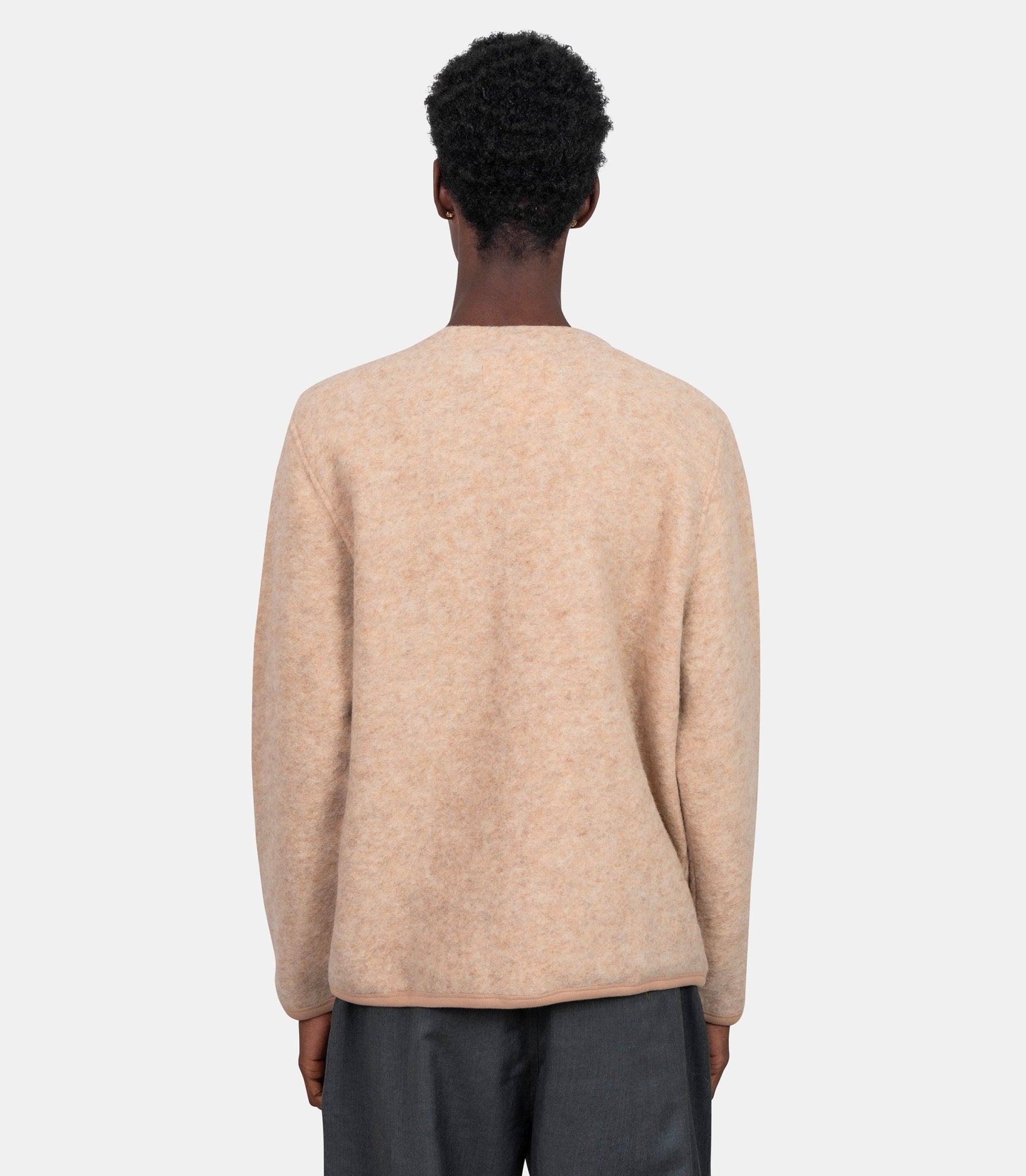 Cardigan polaire - 00016 - fawn - S - Universal works.