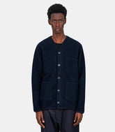 Cardigan polaire - 00016 - navy - S - Universal works.