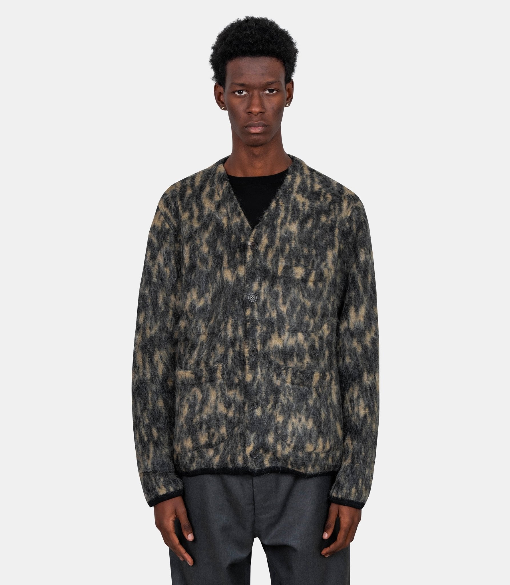 Cardigan polaire - 33728 - charcoal - S - Universal works.