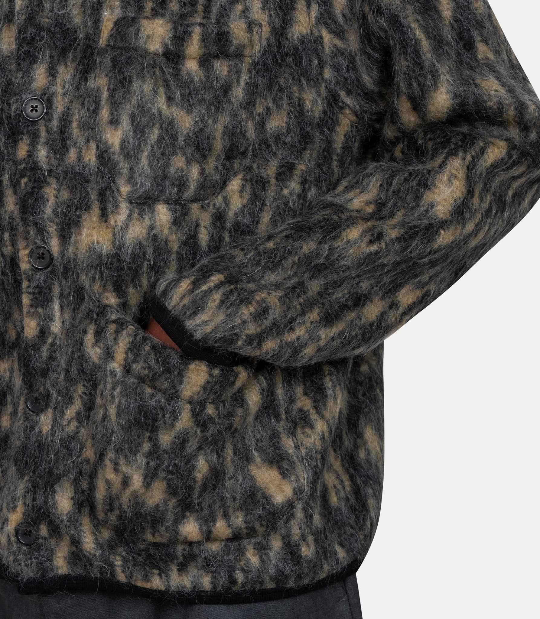 Cardigan polaire - 33728 - charcoal - S - Universal works.