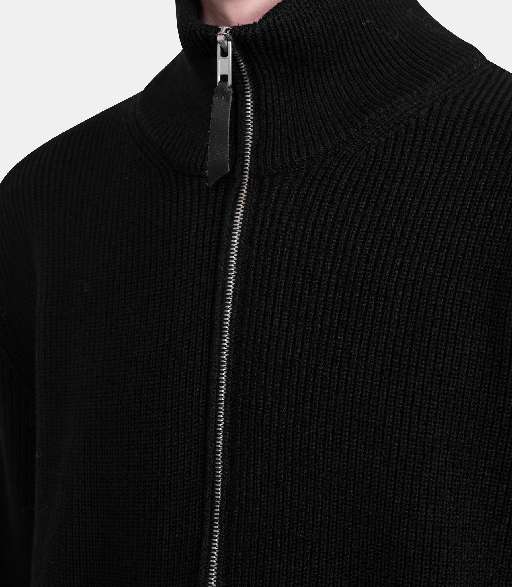 Cardigan zippé en maille - SI1HA0013-S17781-900F-S - Maison margiela