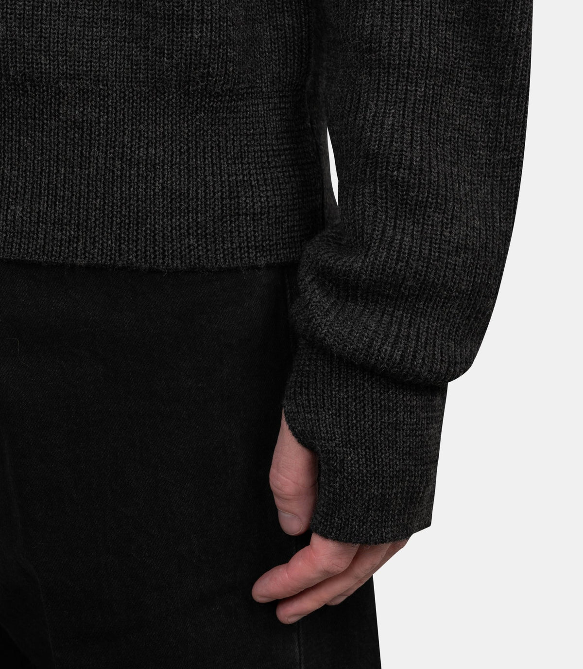 Cardigan zippé-PO0051-LK1068-BK300-M-Lemaire