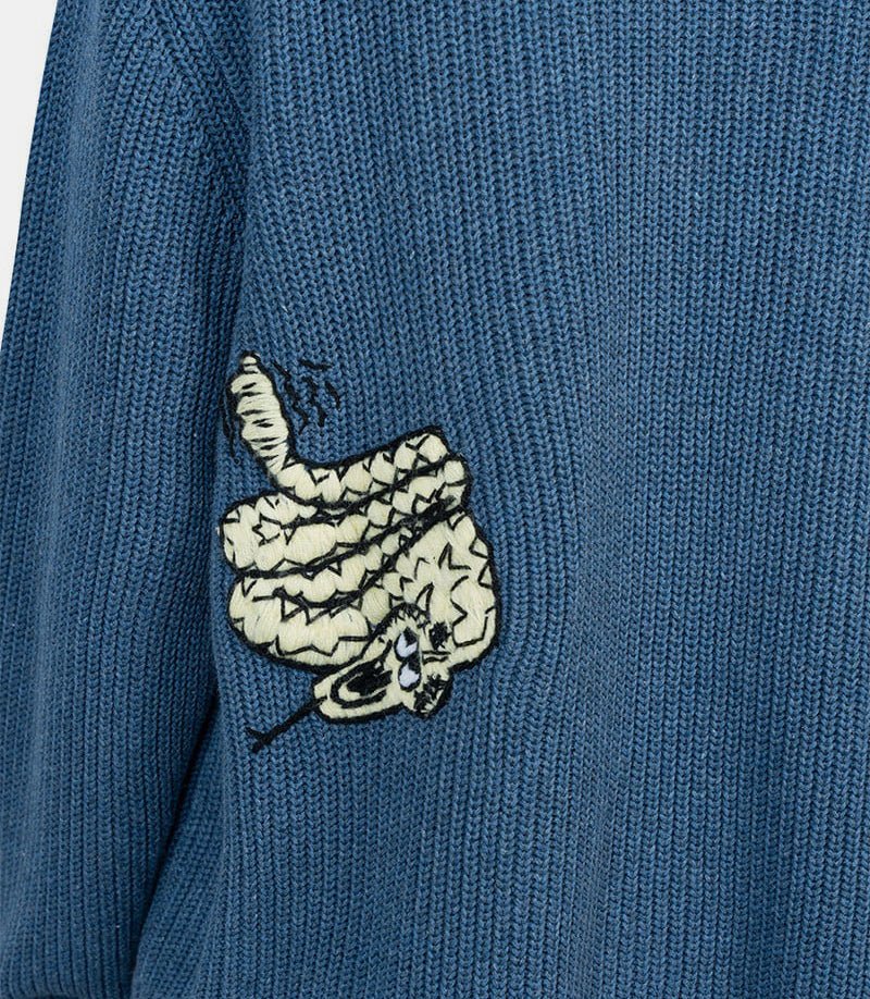 Cardigan zippé snake charmerO12004000 - BLUE - FW24 - MBrain dead