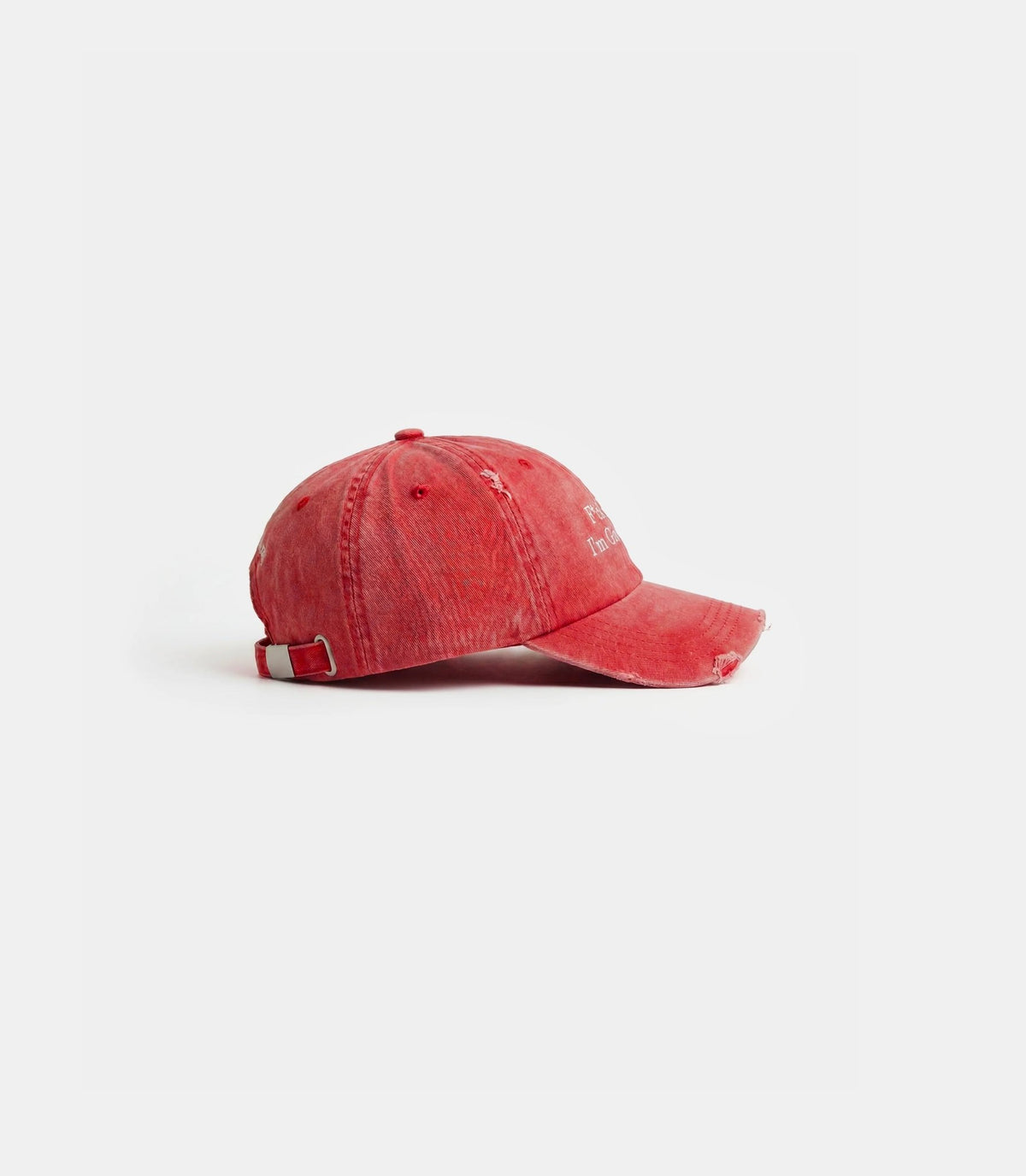 Casquette distressed f*ck off I'm gardening-2601-red-OS-Bram’s fruit