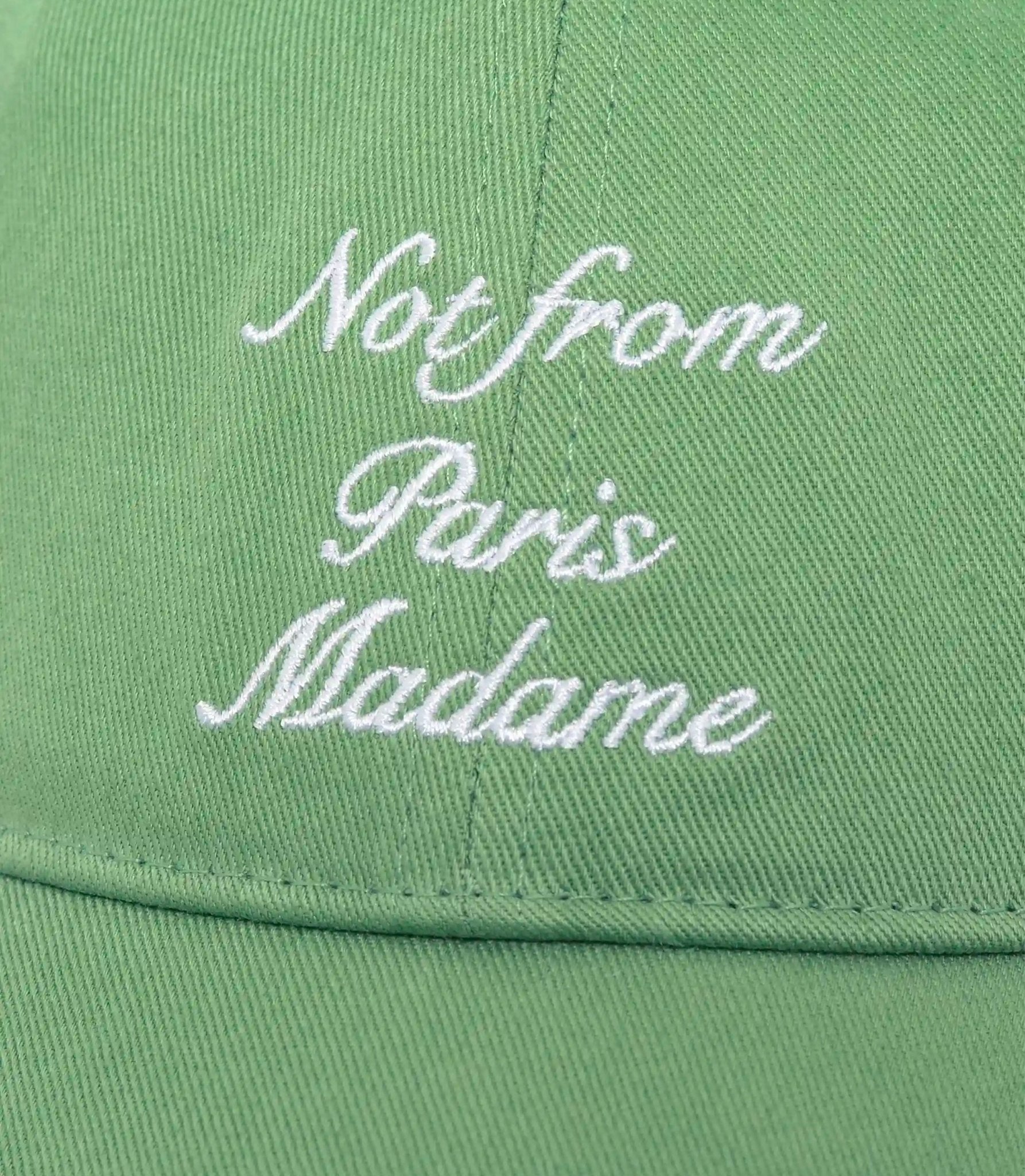Casquette slogan calligraphy - CP295-CO138-LGN-OS - Drôle de monsieur