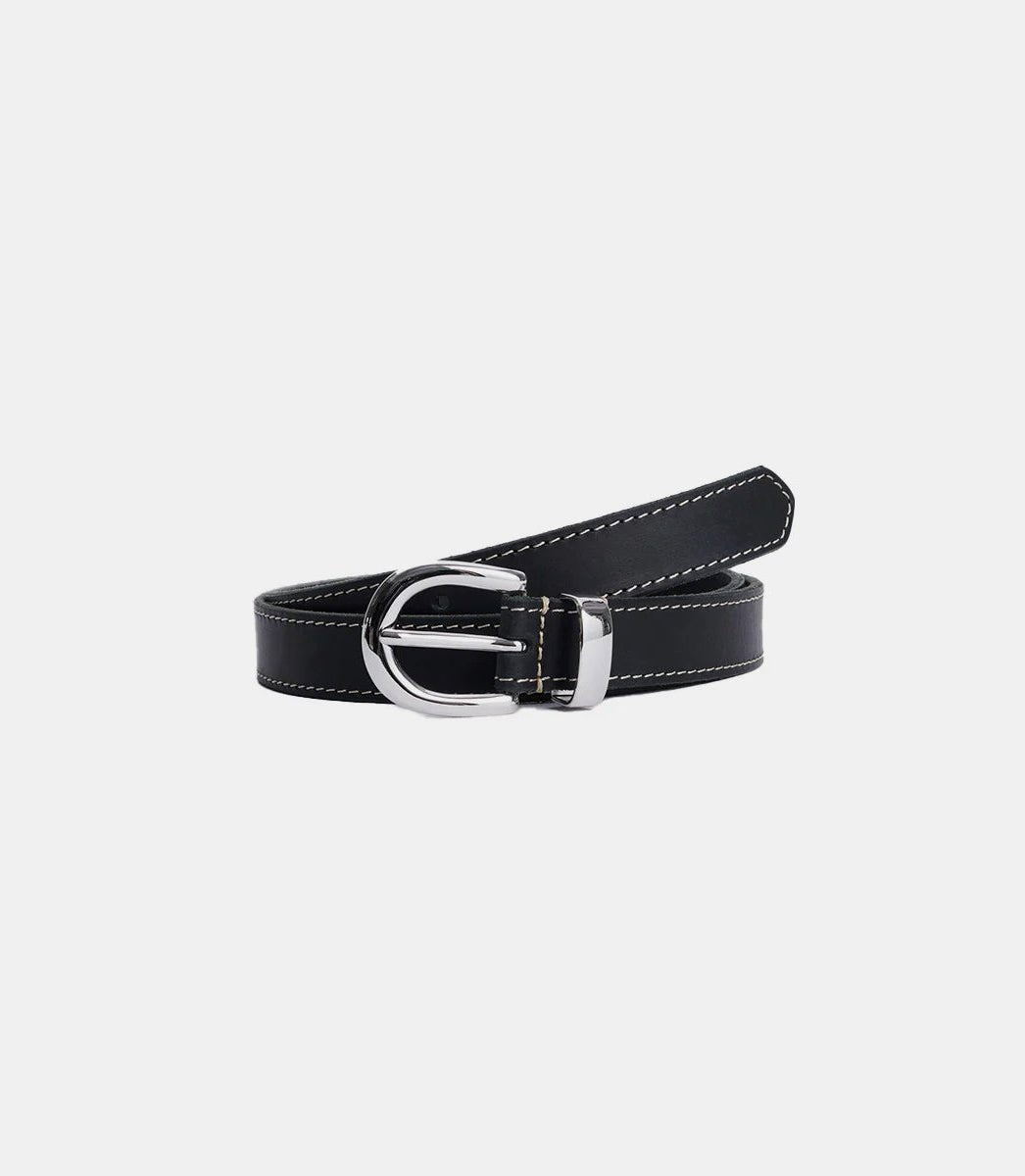 Ceinture forte contrast 2,5cm8032 - BLACK - 90Sunflower