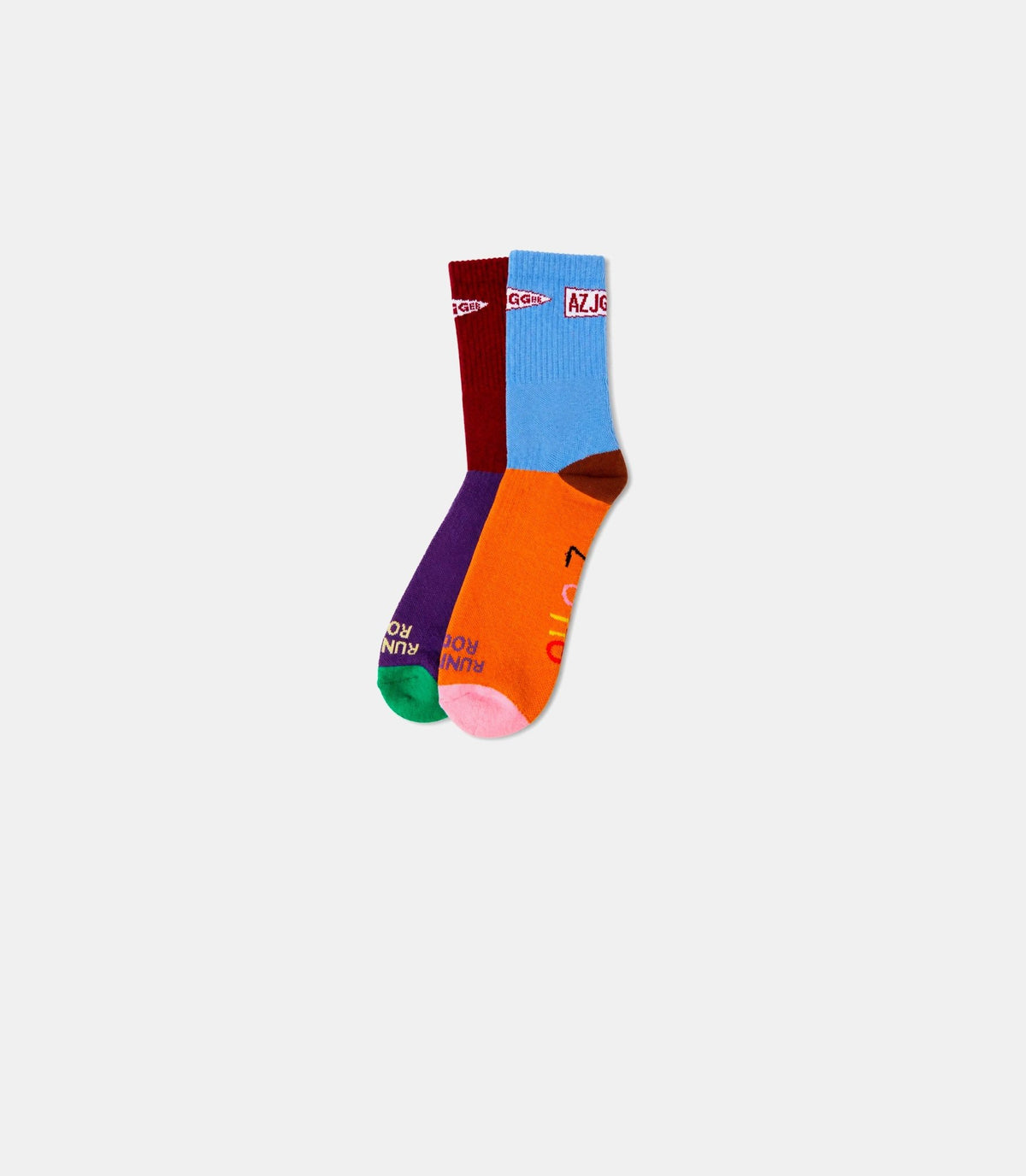 Chaussettes feet huggers running rocks-AZ-DLAR-FEET-MULTI-OS-Alex zono