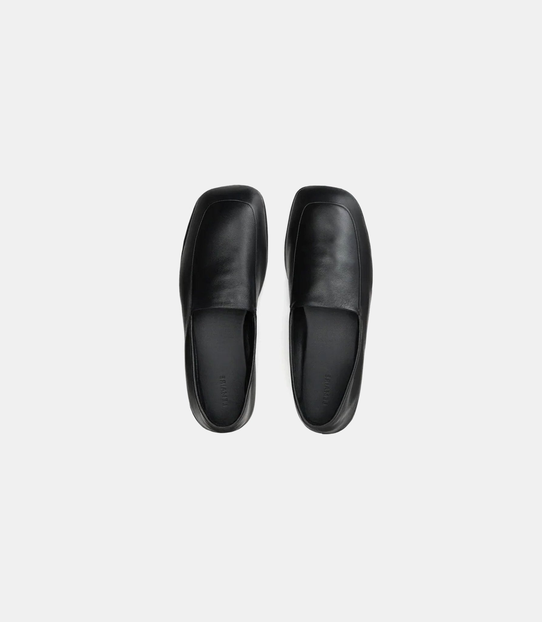 Chaussons en cuir nappa - FO0288 LL0023-BK999-40 - Lemaire