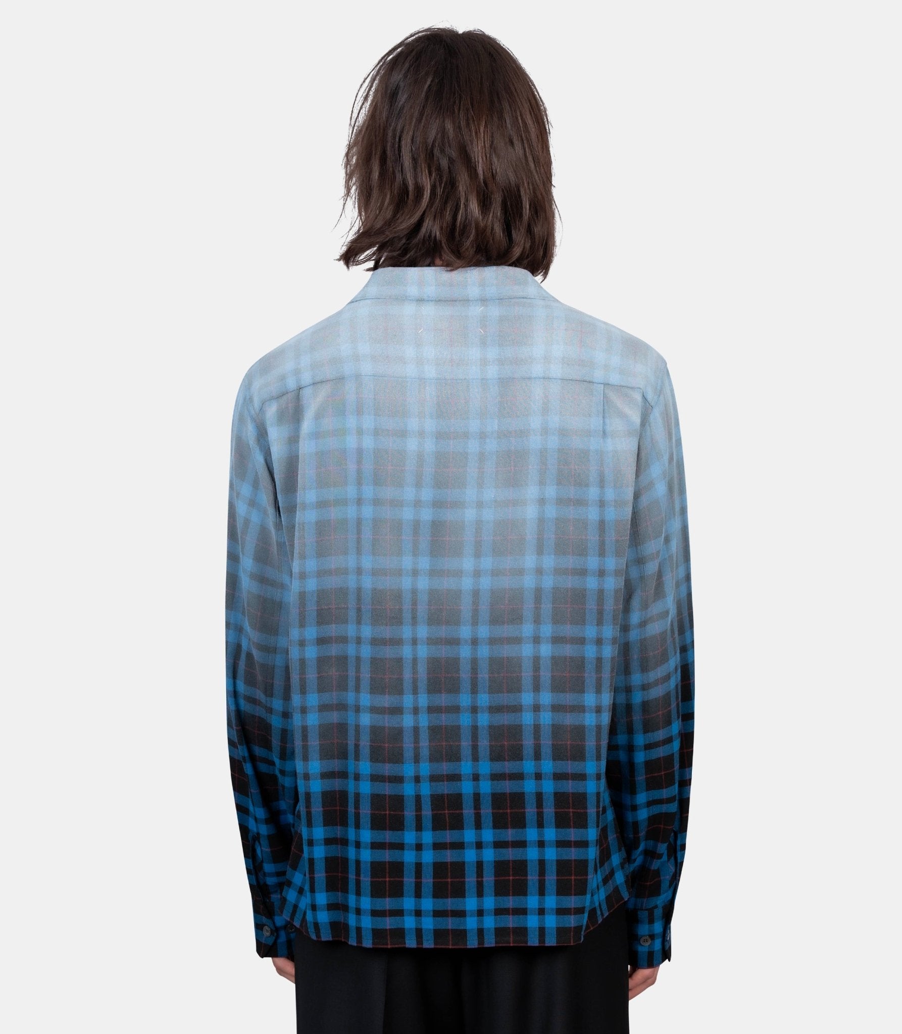 Chemise à carreaux à effet dégradé - S50DT0069-M35706-001F-48 - Maison margiela
