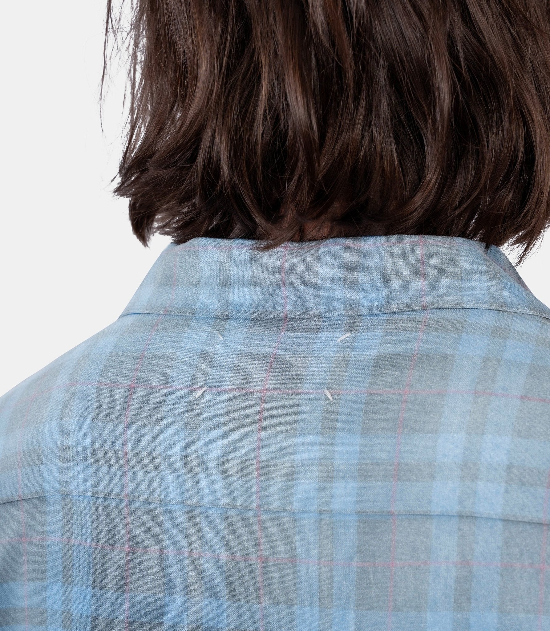 Chemise à carreaux à effet dégradé - S50DT0069-M35706-001F-48 - Maison margiela