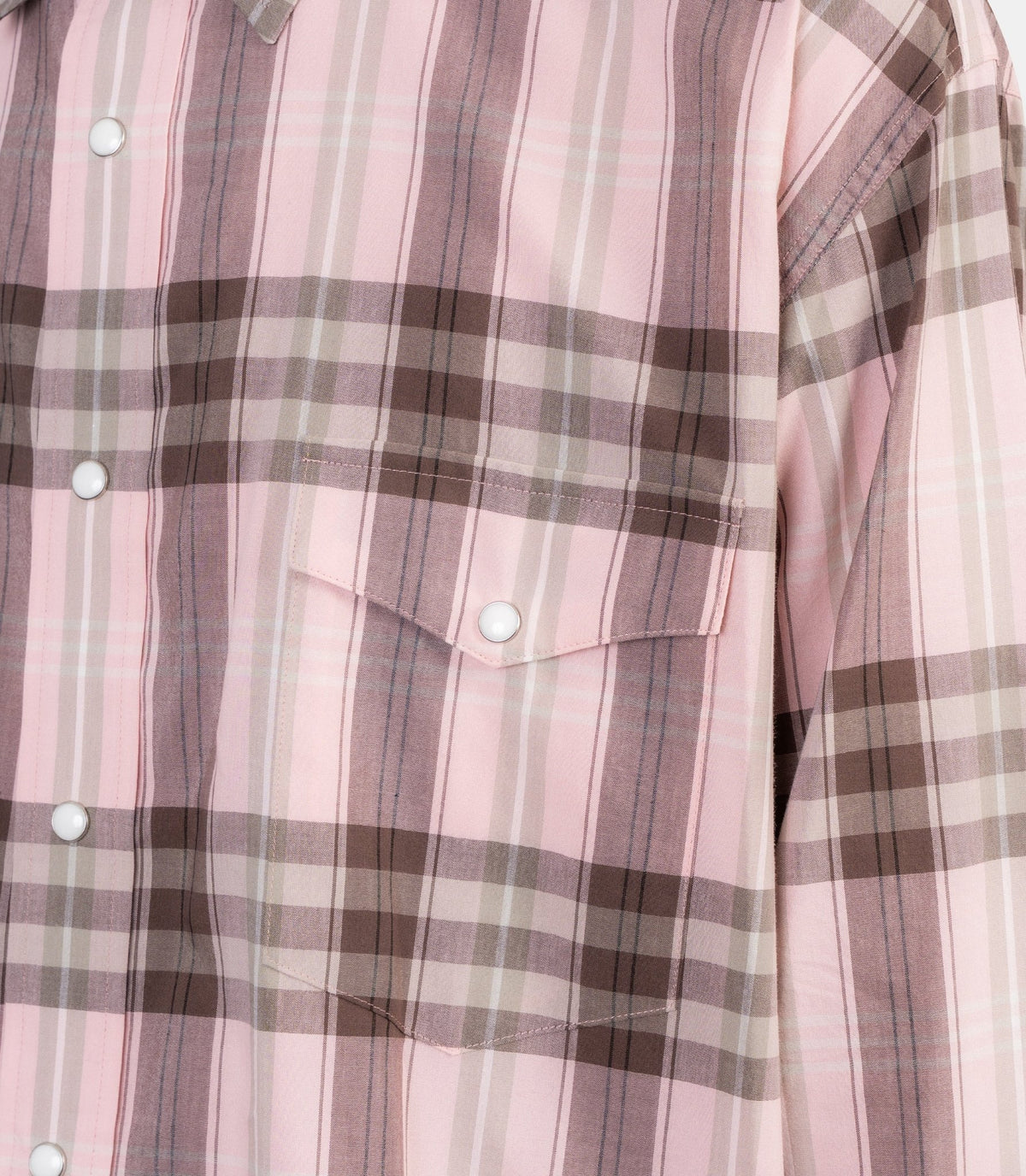 Chemise à carreaux-A26AS01KC-PINKCHECK-3-Auralee
