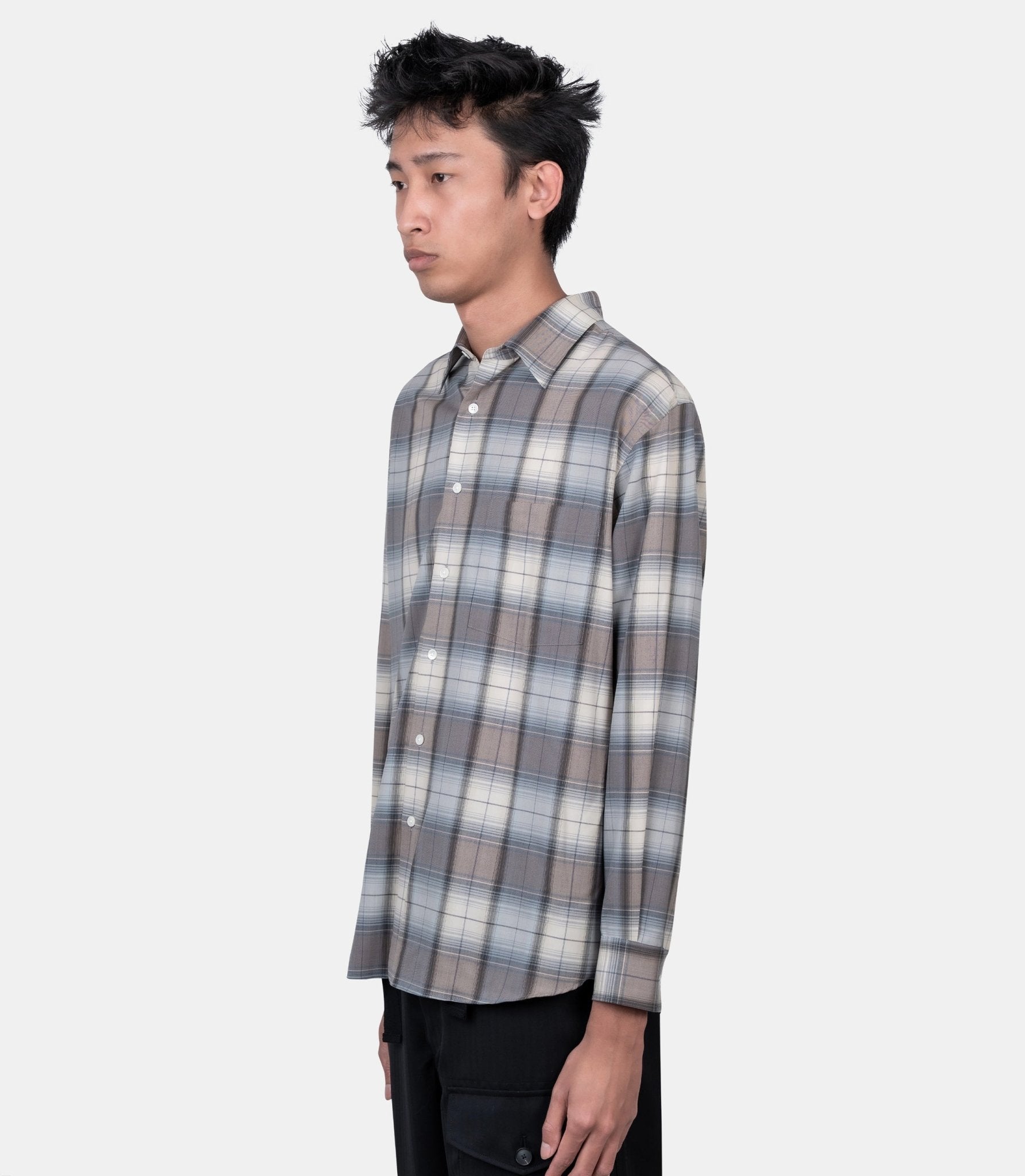 Chemise à carreaux - A26SS01LC-4 - Auralee