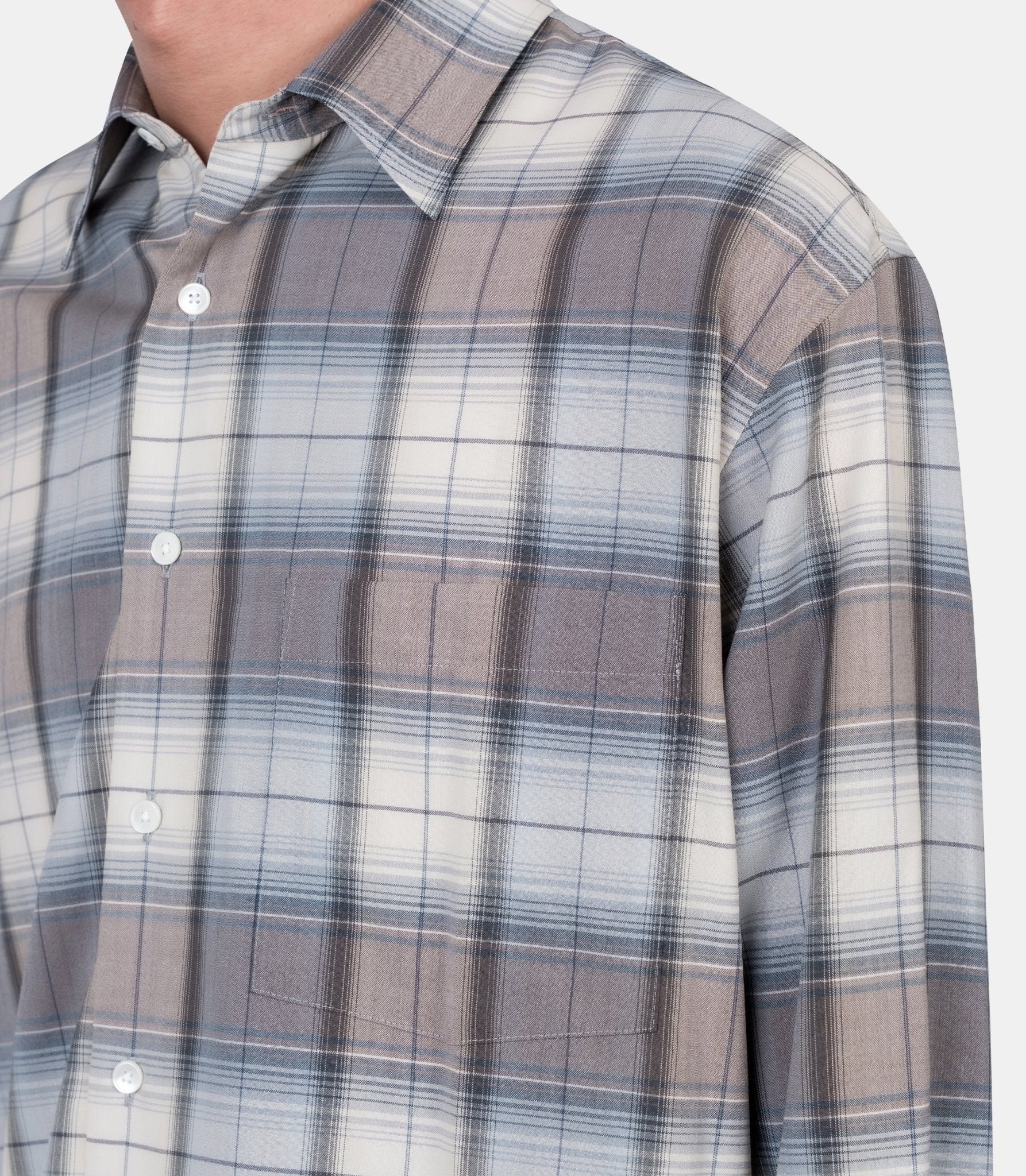 Chemise à carreaux - A26SS01LC-4 - Auralee