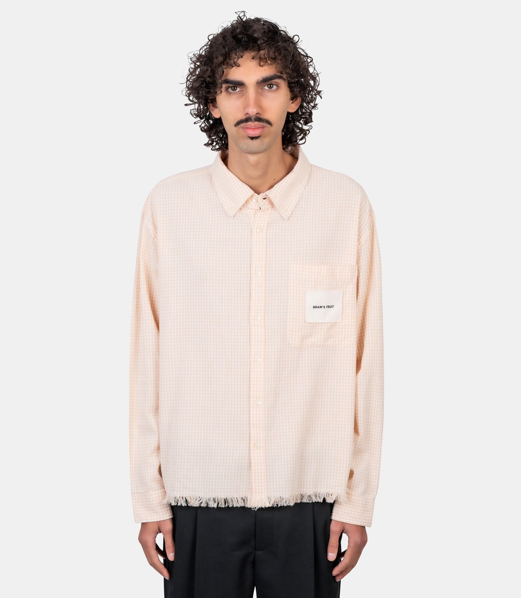 Chemise à carreaux - 1115-orange-S - Bram’s fruit