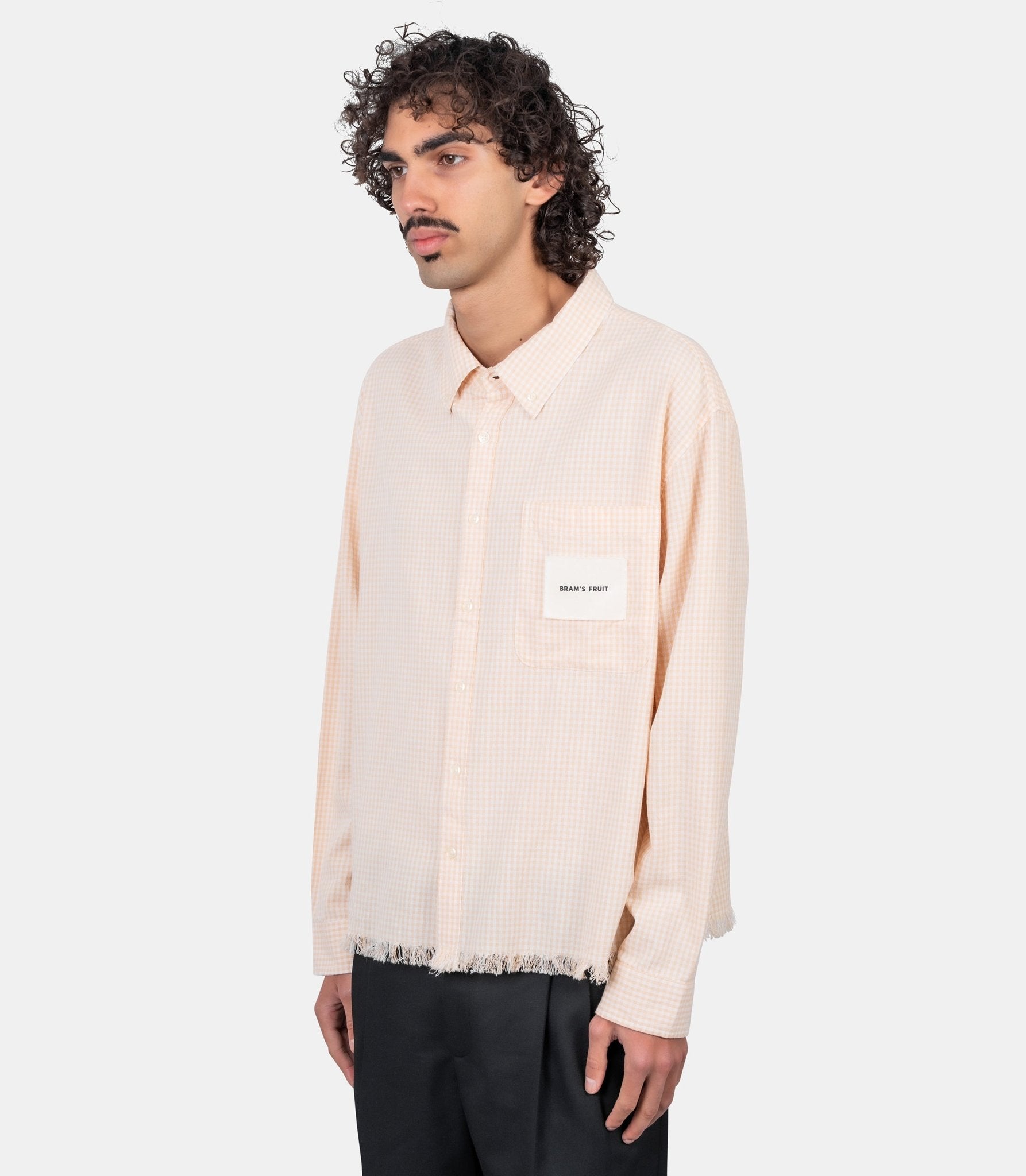 Chemise à carreaux - 1115-orange-S - Bram’s fruit