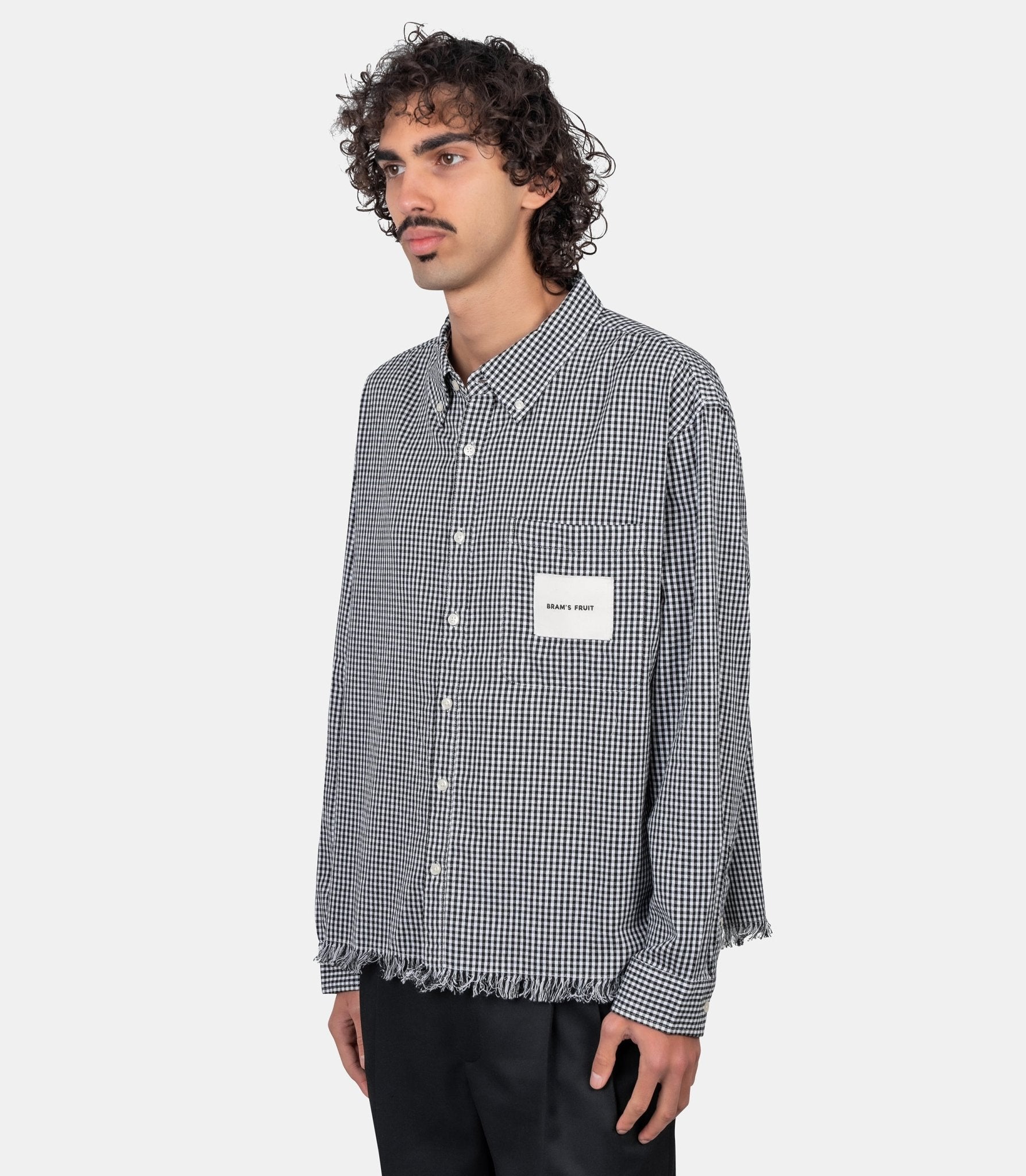Chemise à carreaux - 926-black-S - Bram’s fruit