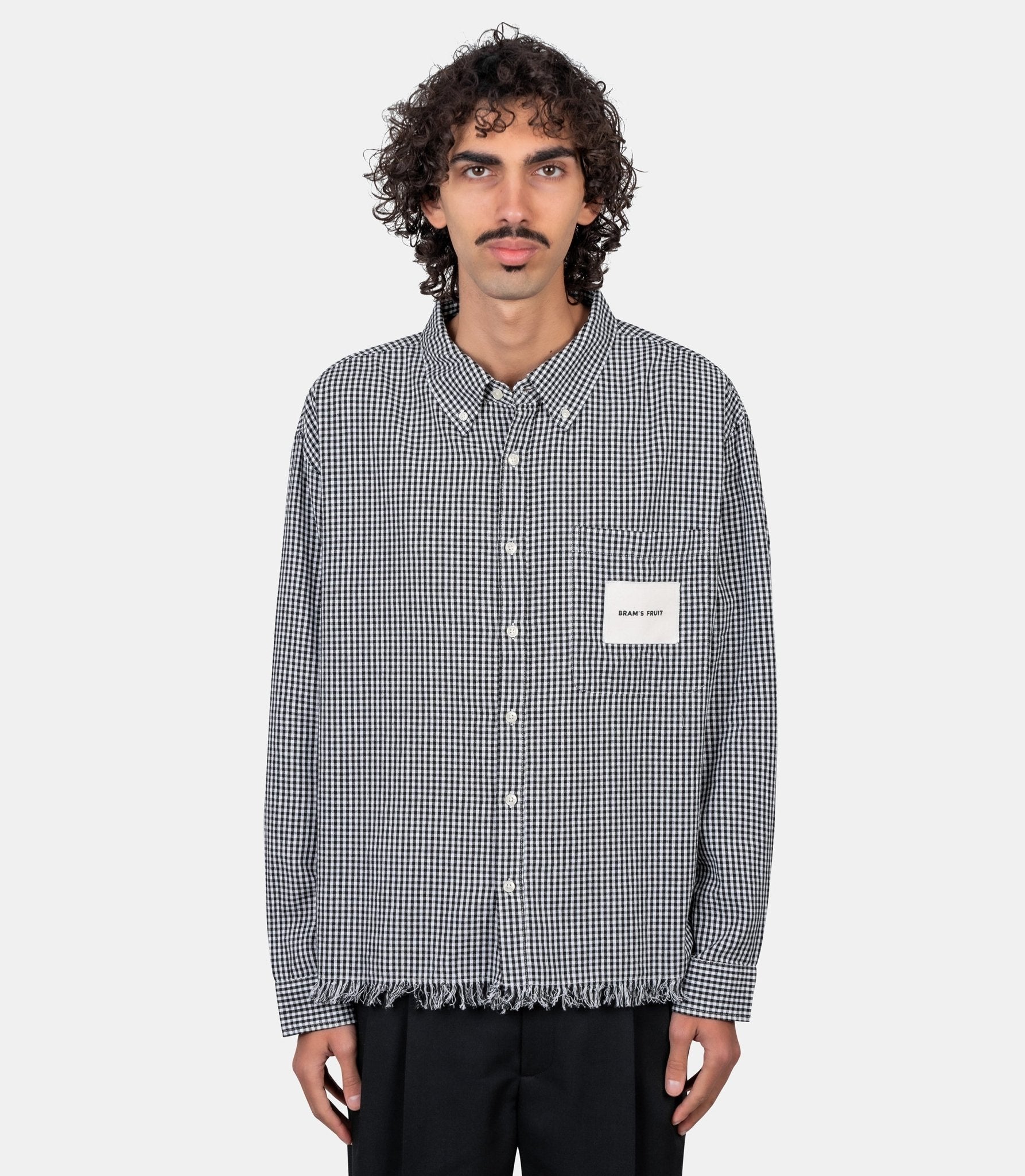 Chemise à carreaux - 926-black-S - Bram’s fruit