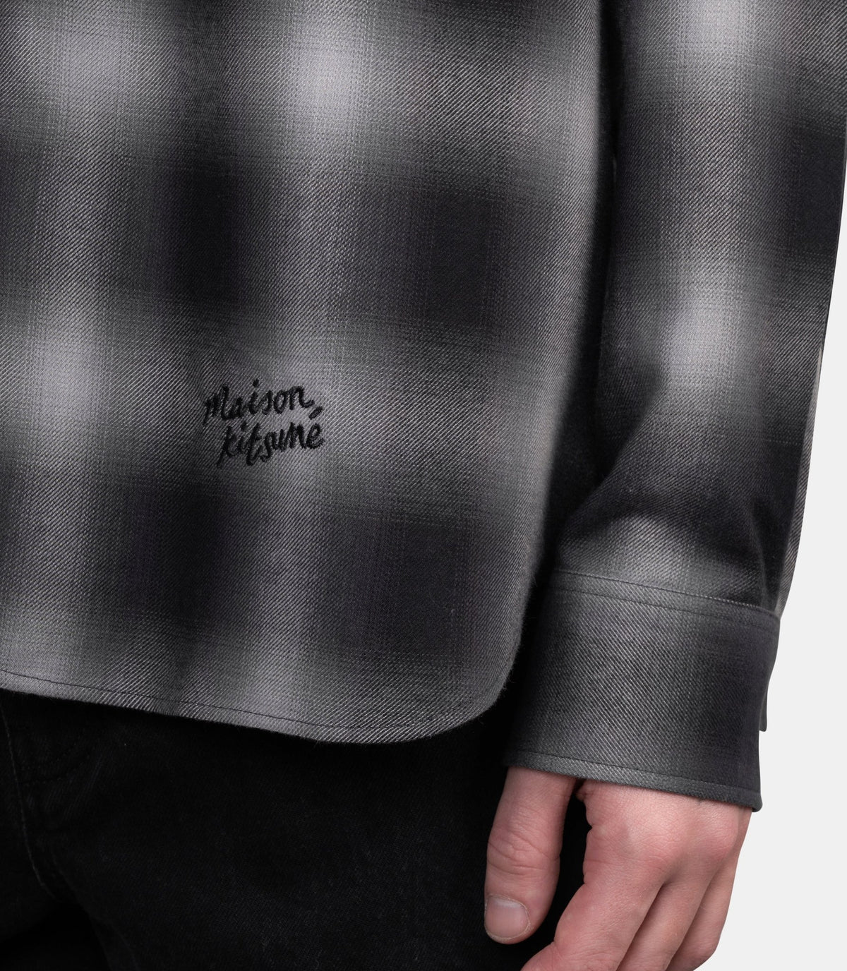 Chemise à carreaux-MRMWI07WC5113-0615-S-Maison kitsuné