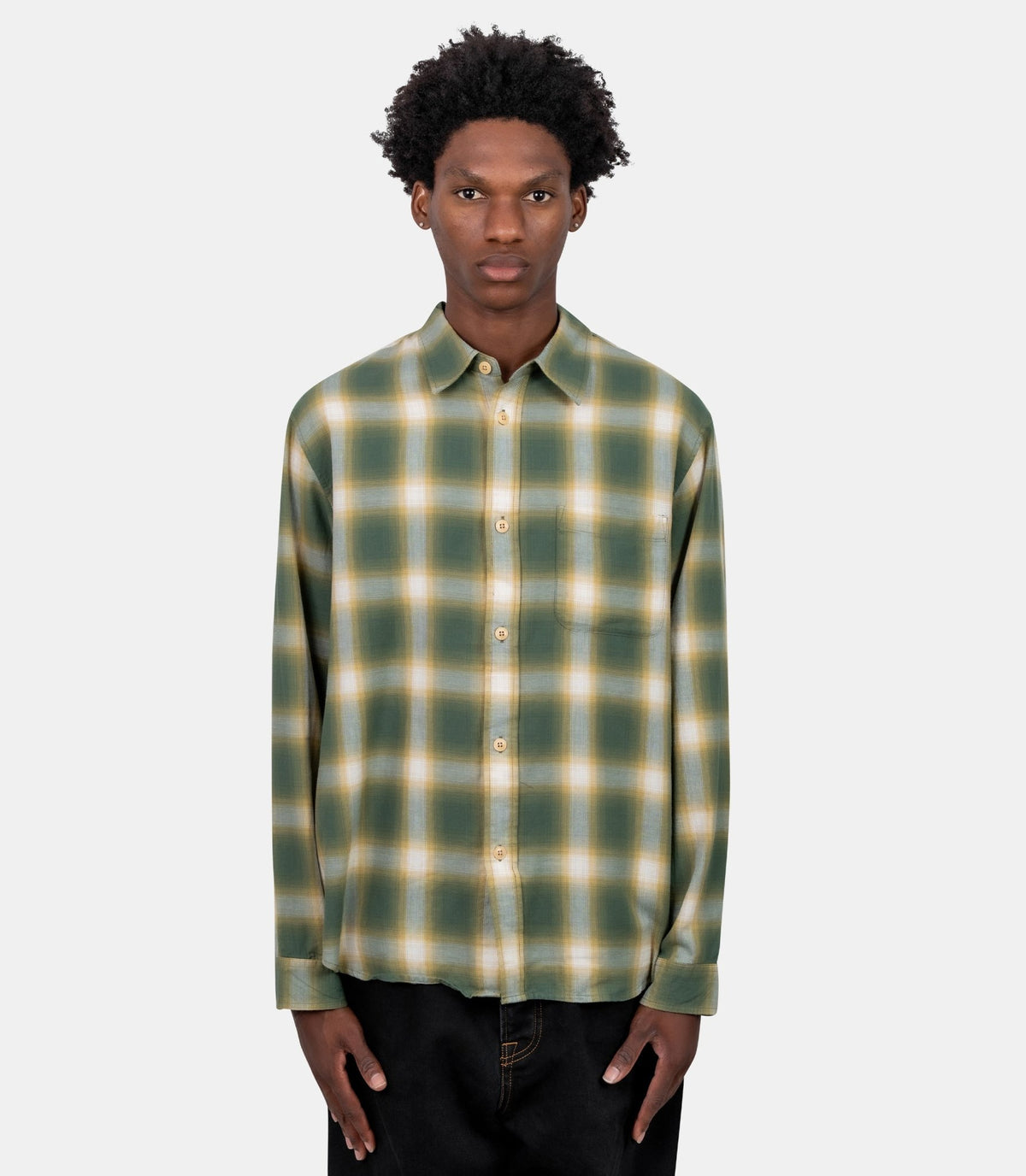 Chemise à carreaux-1110391-0401-S-Stüssy