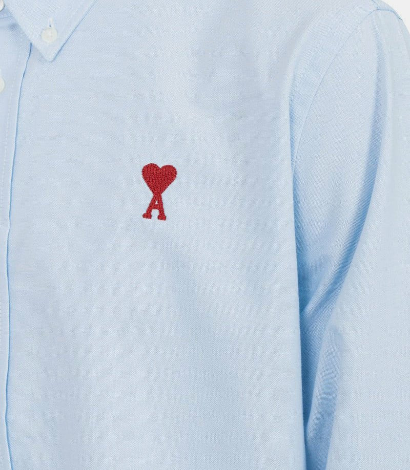 Chemise à col boutonné ami de coeur en oxford de cotonBFUSH063.CO0031 - 450 - SAmi