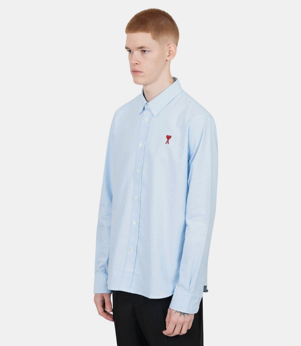 Chemise à col boutonné ami de coeur en oxford de cotonBFUSH063.CO0031 - 450 - SAmi
