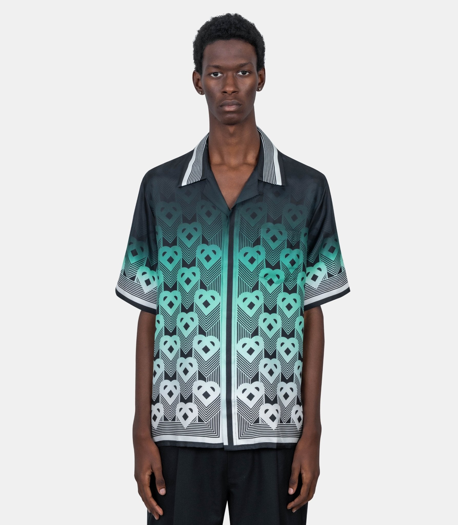 Chemise à col cubain - MPF25 - SH - 003 - 04 - M - Casablanca