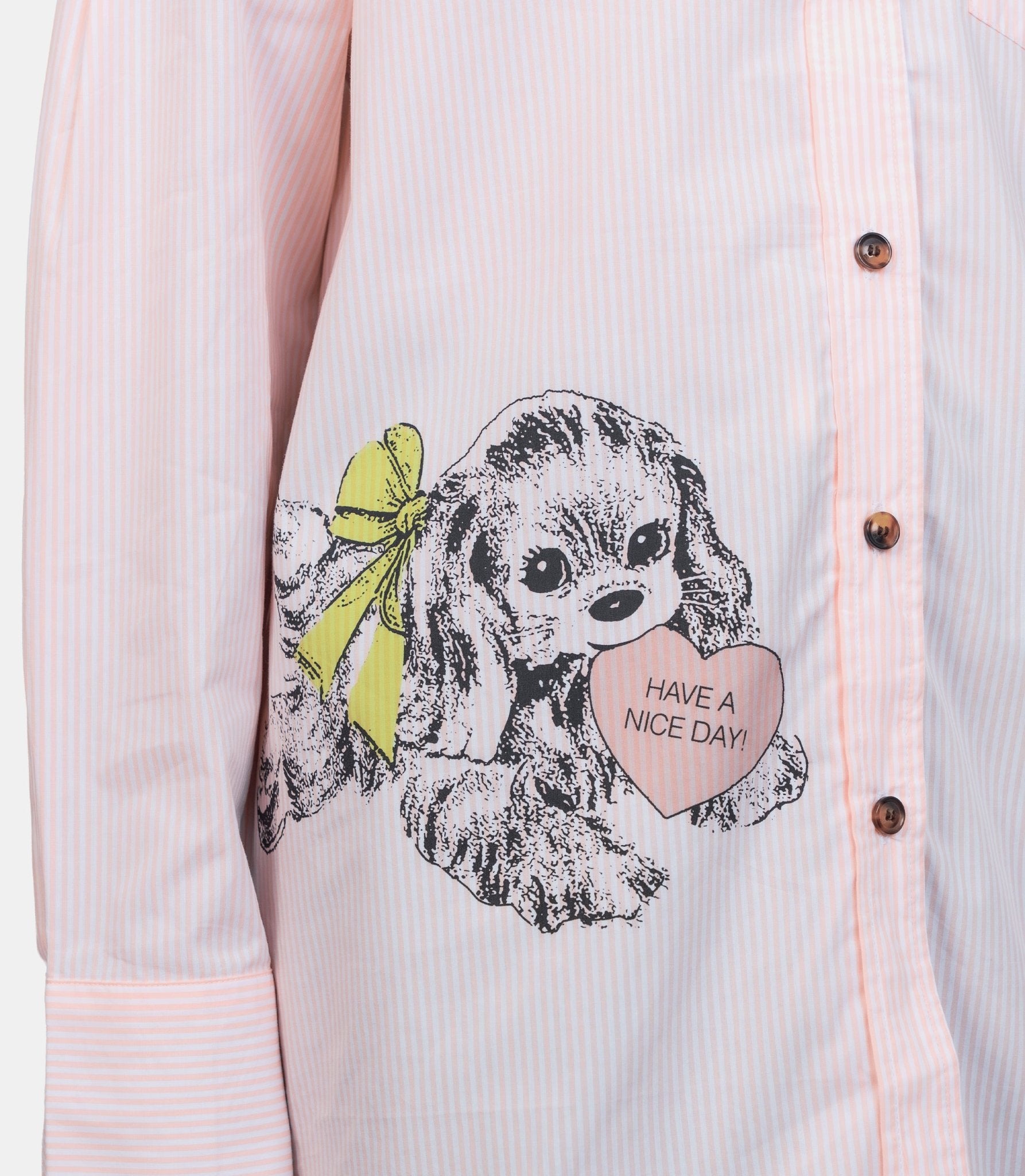 Chemise à rayures - W0898 - 973 - 34 - Ganni