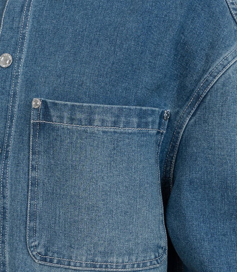 Chemise à surpiqure "take a trip"VOL2536 - BLUEWASH - XSHouse of sunny
