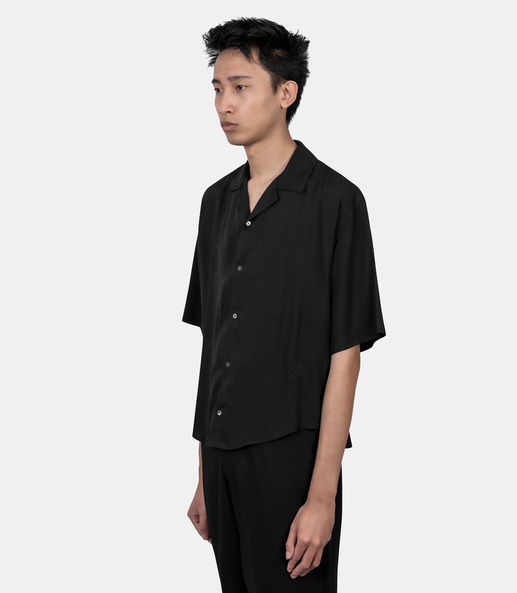 Chemise boxy manches courtes ami de coeur - HSH830.VI0036.001-38 - Ami paris