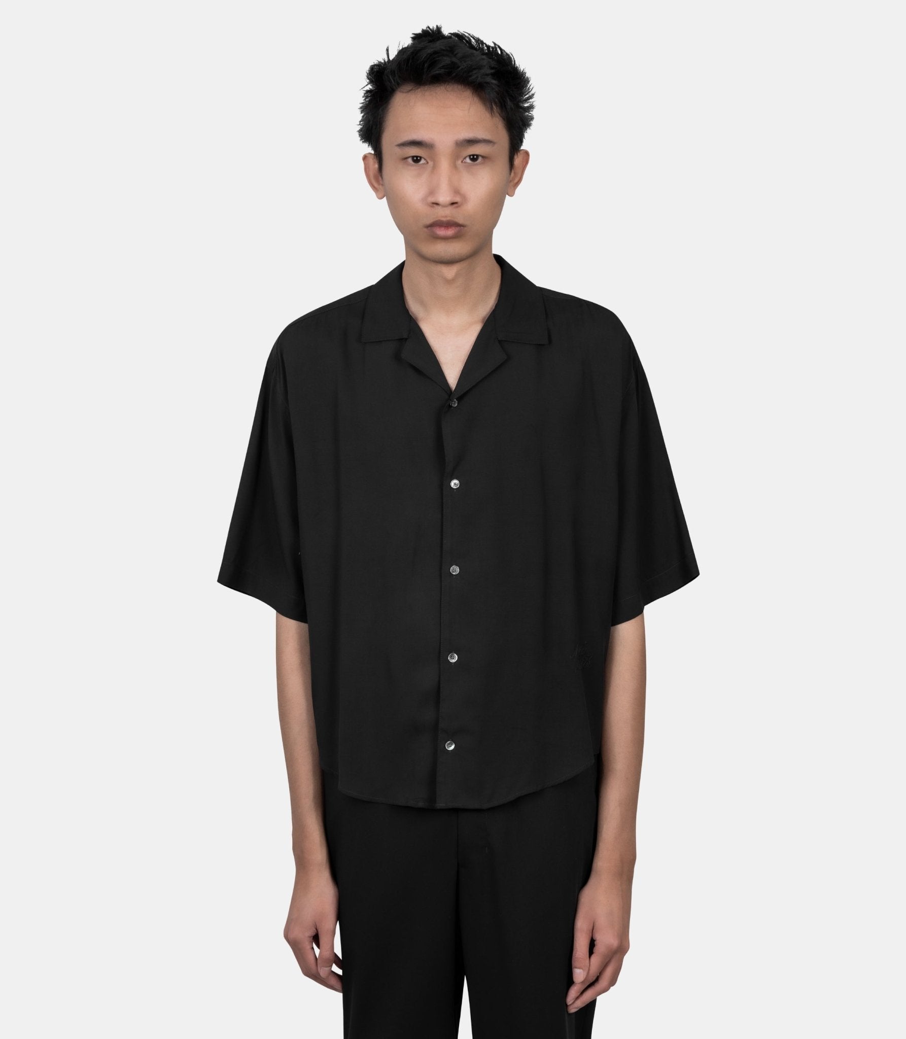 Chemise boxy manches courtes ami de coeur - HSH830.VI0036.001-38 - Ami paris