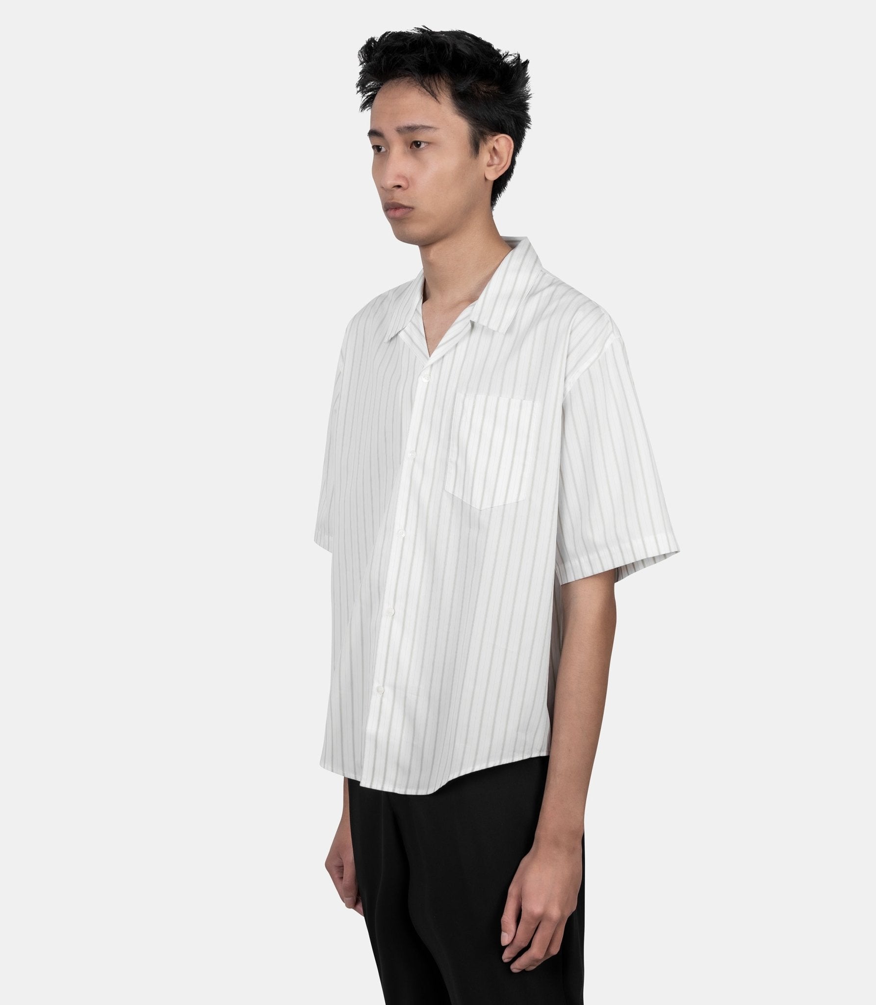 Chemise boxy manches courtes ami de coeur - HSH833.CO0220.A075-38 - Ami paris