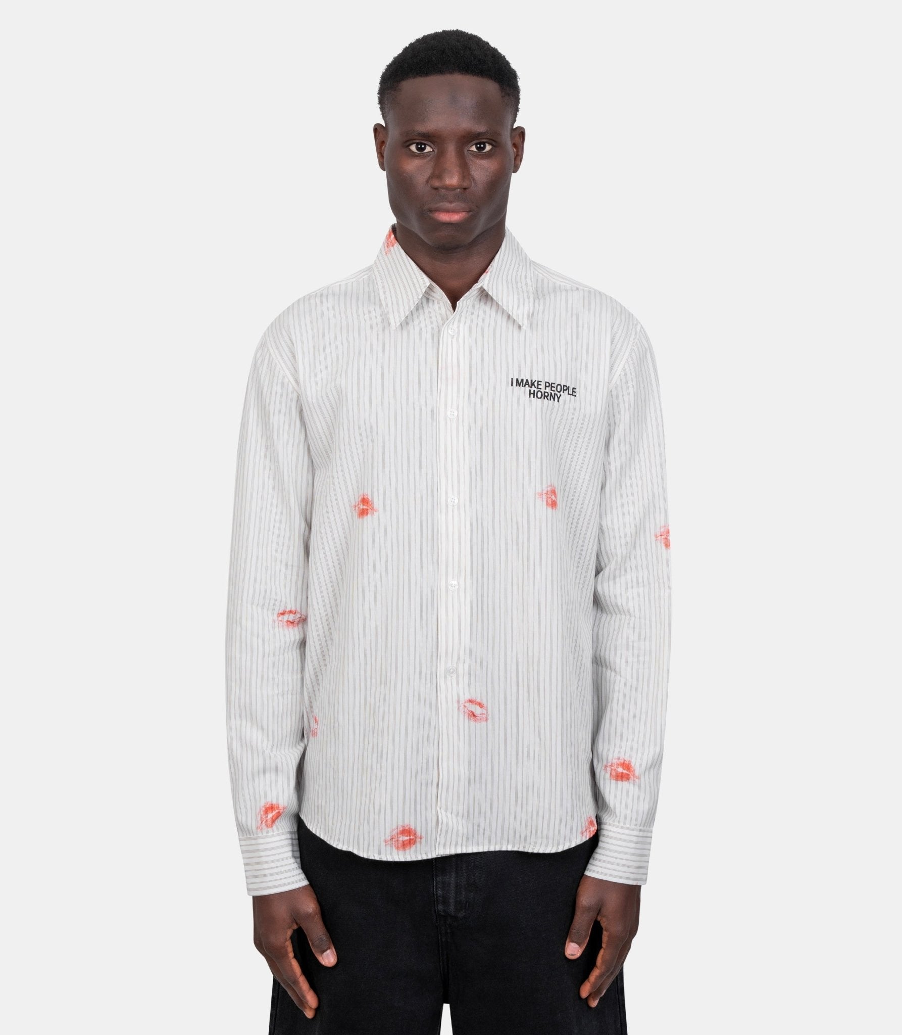 Chemise business sensual - SS26LSS0201-stripe-S - Carne bollente