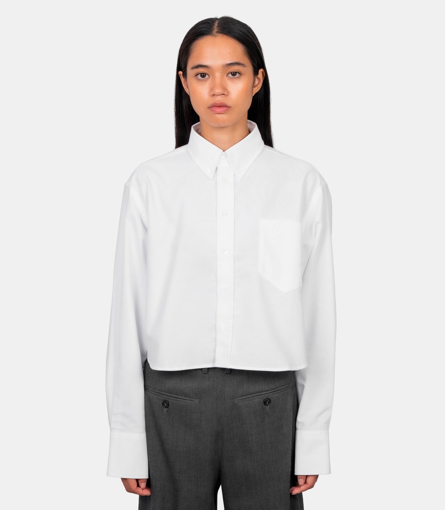 Chemise croppée oversize ami de coeur - FSH770.CO0031-168-34 - Ami paris