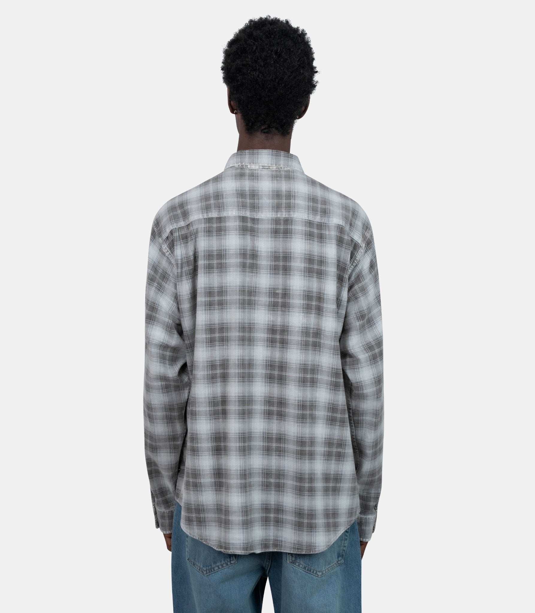 Chemise dax plaid - 1110375-brown-S - Stüssy