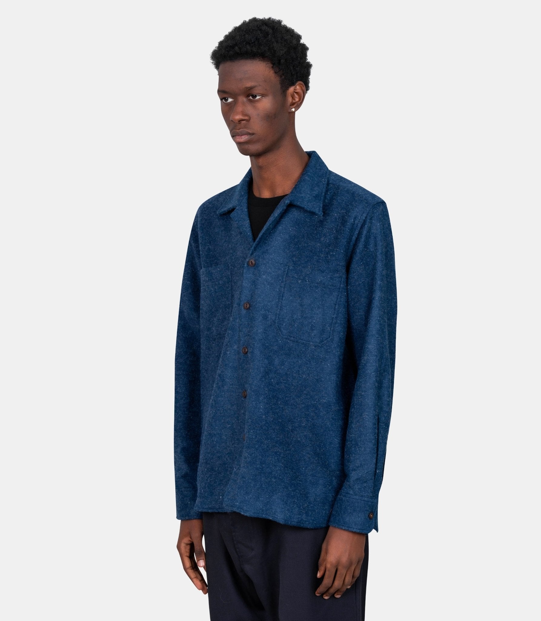 Chemise de travail - 33566 - navy - S - Universal works.