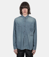 Chemise en chambray - HM31SH006BL-M - Human made
