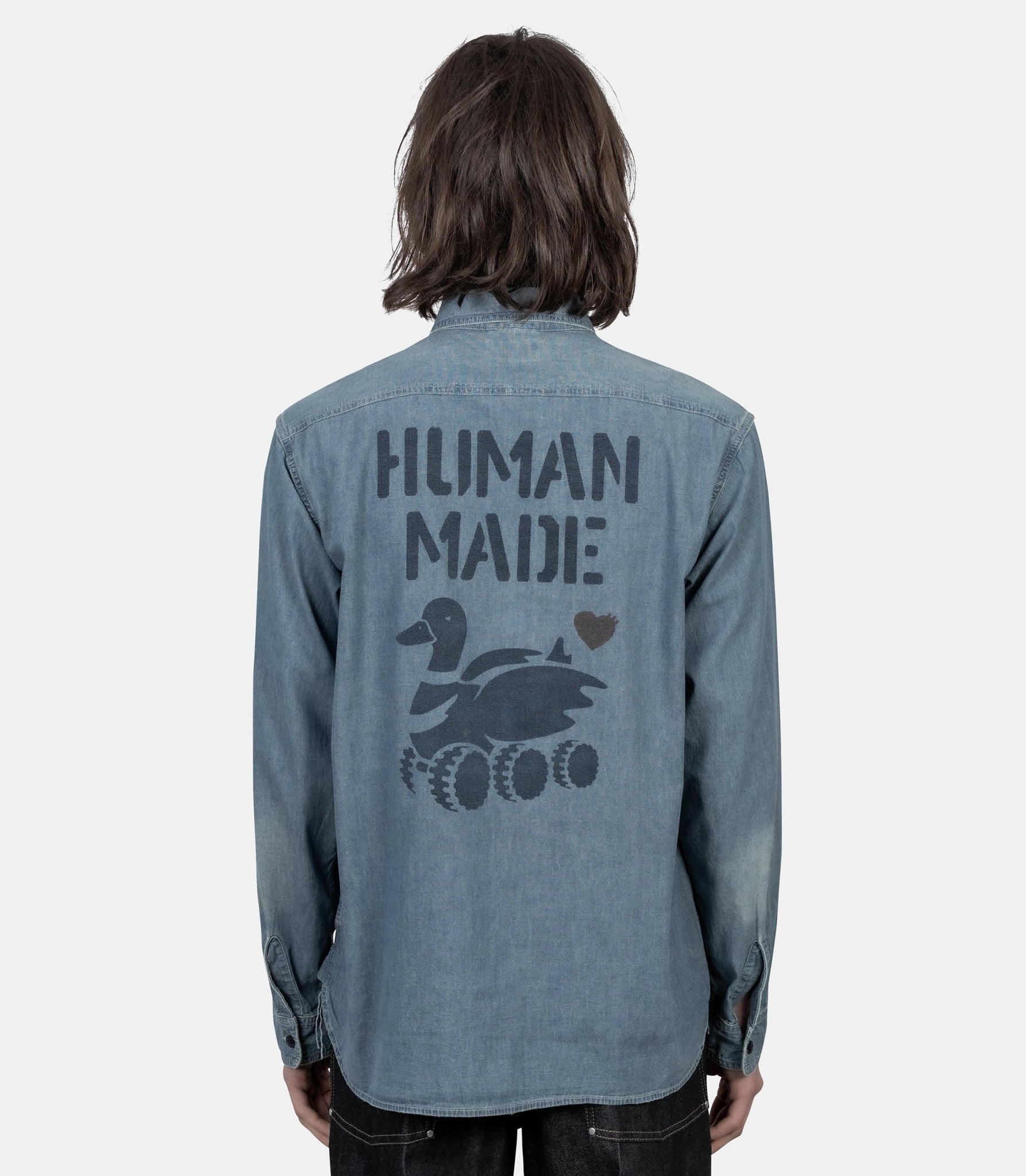 Chemise en chambray - HM31SH006BL-M - Human made