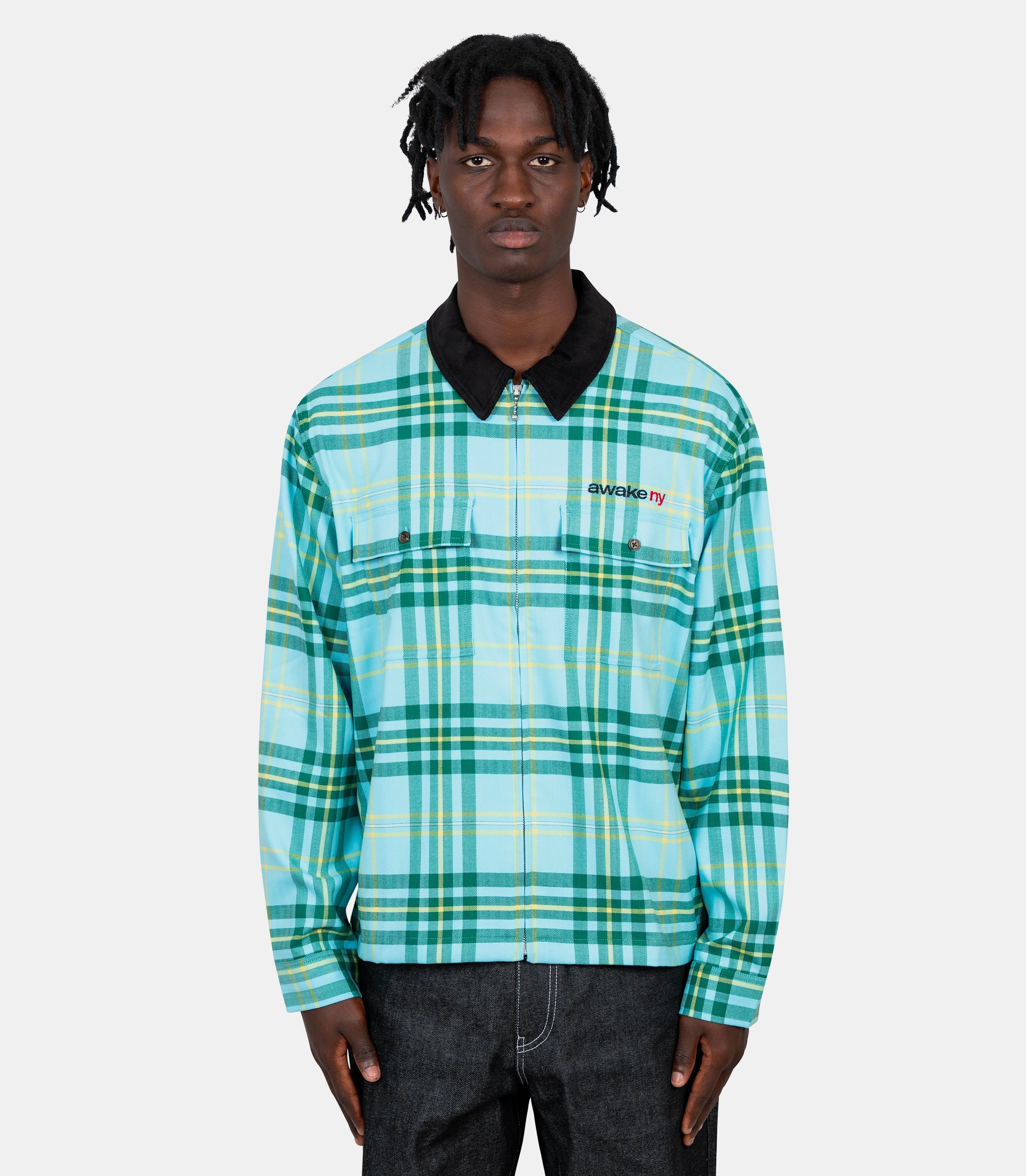 Chemise en flanelle à carreaux - AWK - SP25 - TP003 - BR - S - Awake ny